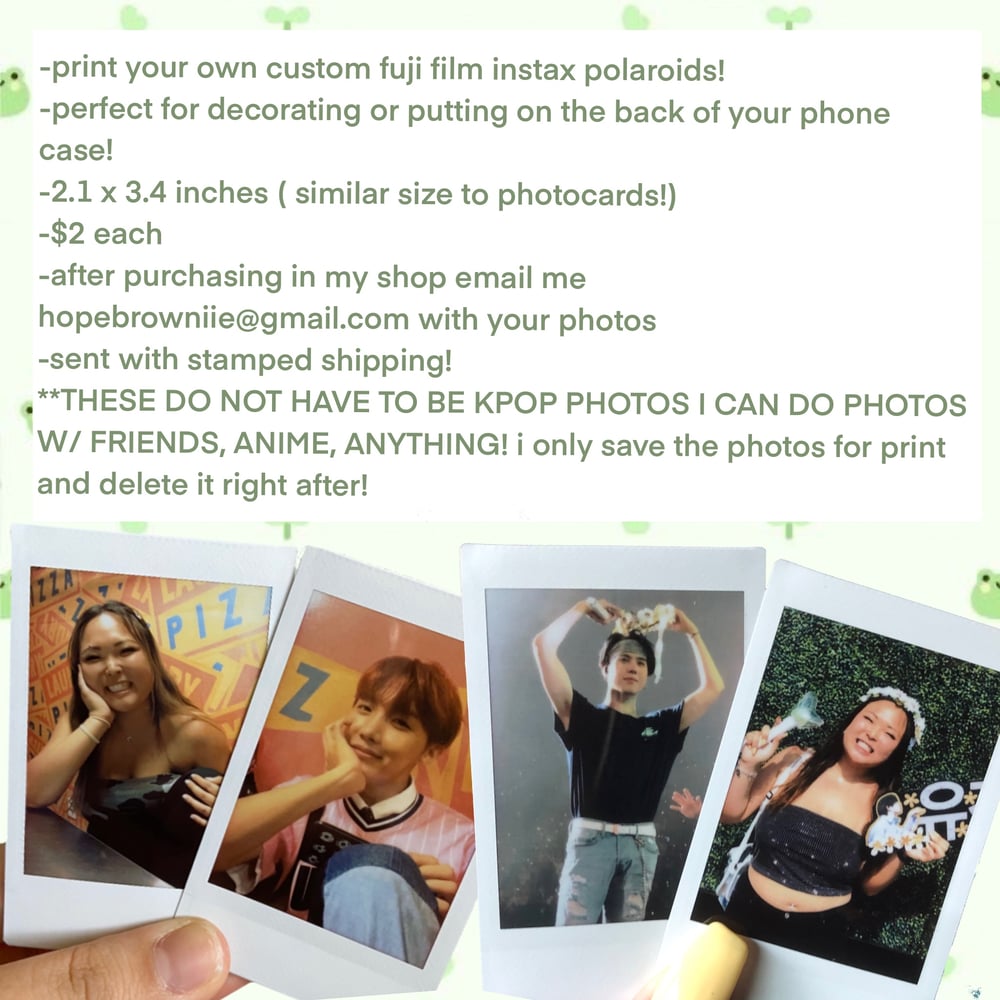 Image of CUSTOM POLAROIDS!