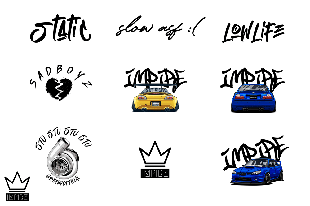 Image of JDM STICKER PACK #1