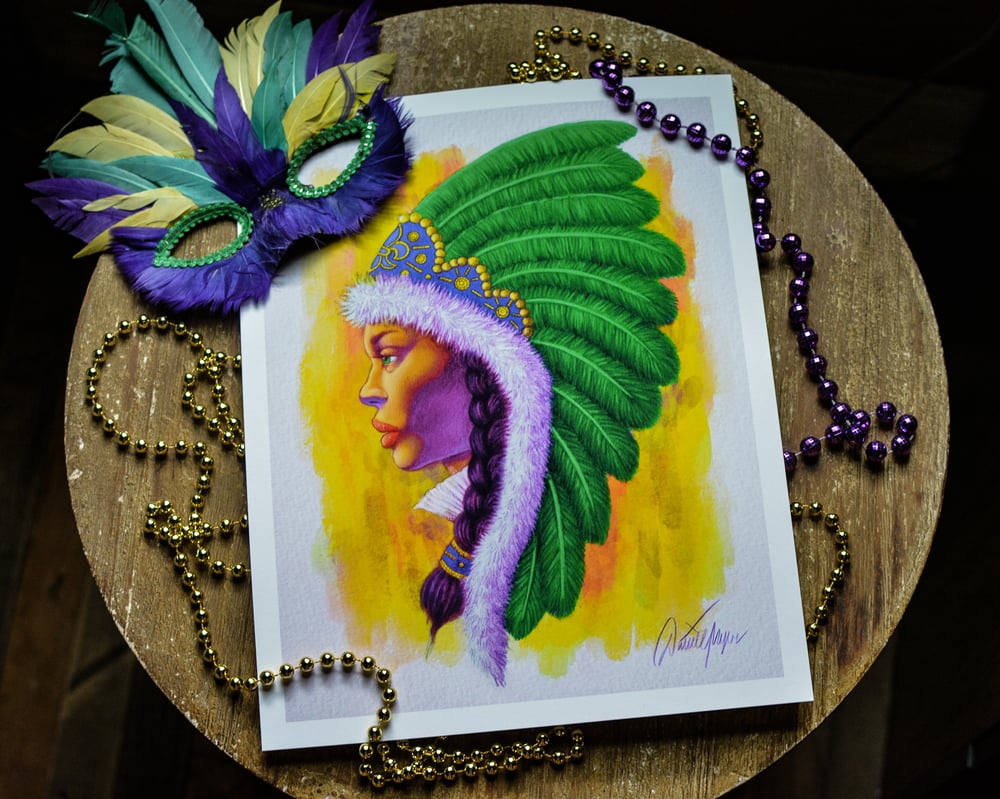 Image of "Mardi Gras Indian I" - Color Print