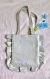 Pale Green Satin Ruffle Bag