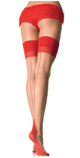 Image of Nude/Red Stockings 