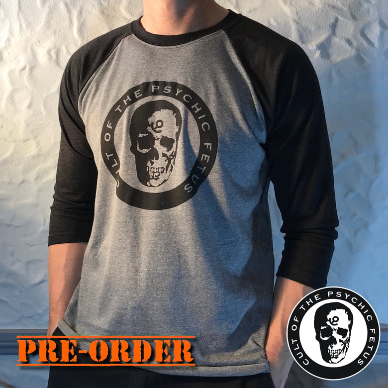 Image of “Cult of the Psychic Fetus Logo” Unisex Raglan Tee