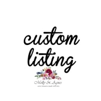  Custom listing for newborn up to 9-12 months