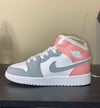 Jordan 1 custom pink and grey