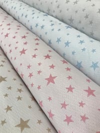 Image 5 of Piqué Tapicería - Estrellas Blanco/Gris - 14€/m