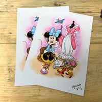 Image 2 of Cinderella Minnie- A4 Print 