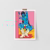 PRE-ORDER | A4 HEAVYWEIGHT PRINT | 'BLOODY BEAUTIFUL' | BLUE/PINK