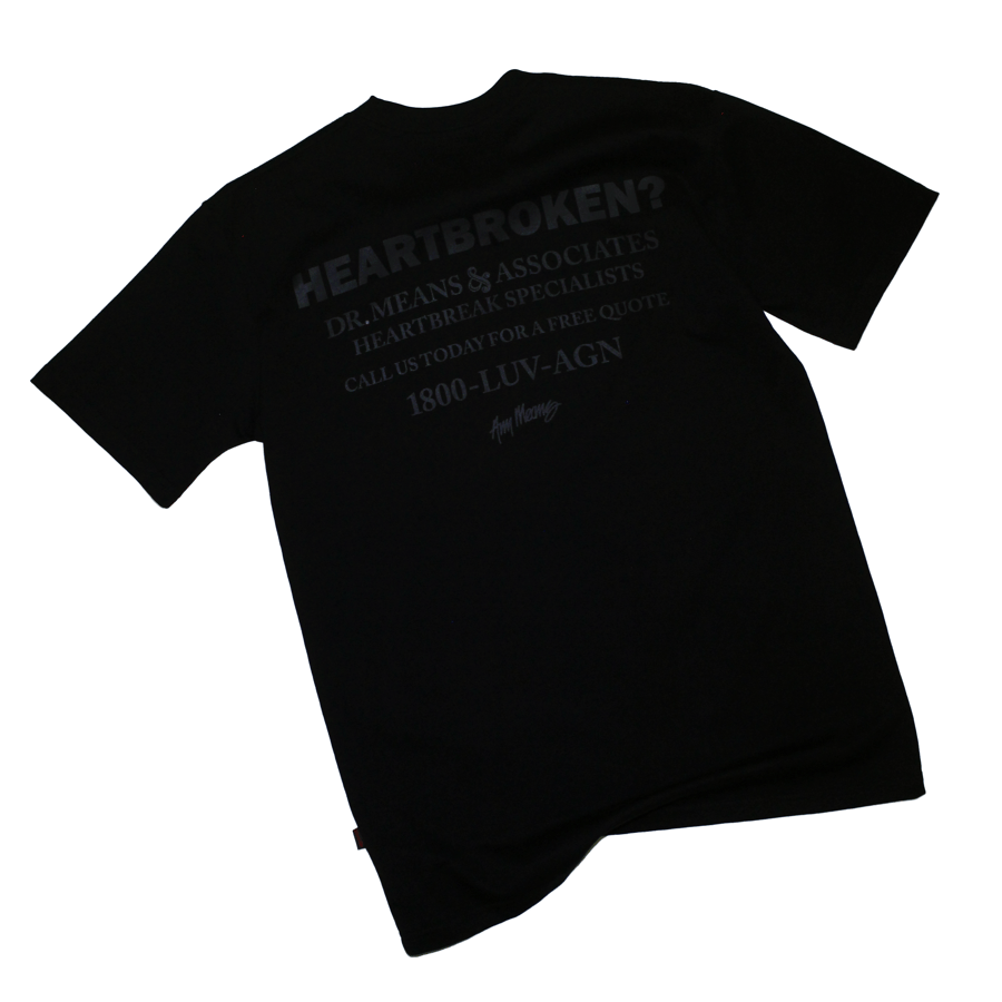 Image of Heartbroken Tee in Tonal Black