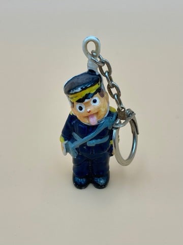 Image of Vintage Hanging Traffic warden key ring