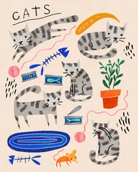 Image 1 of Cats Art Print