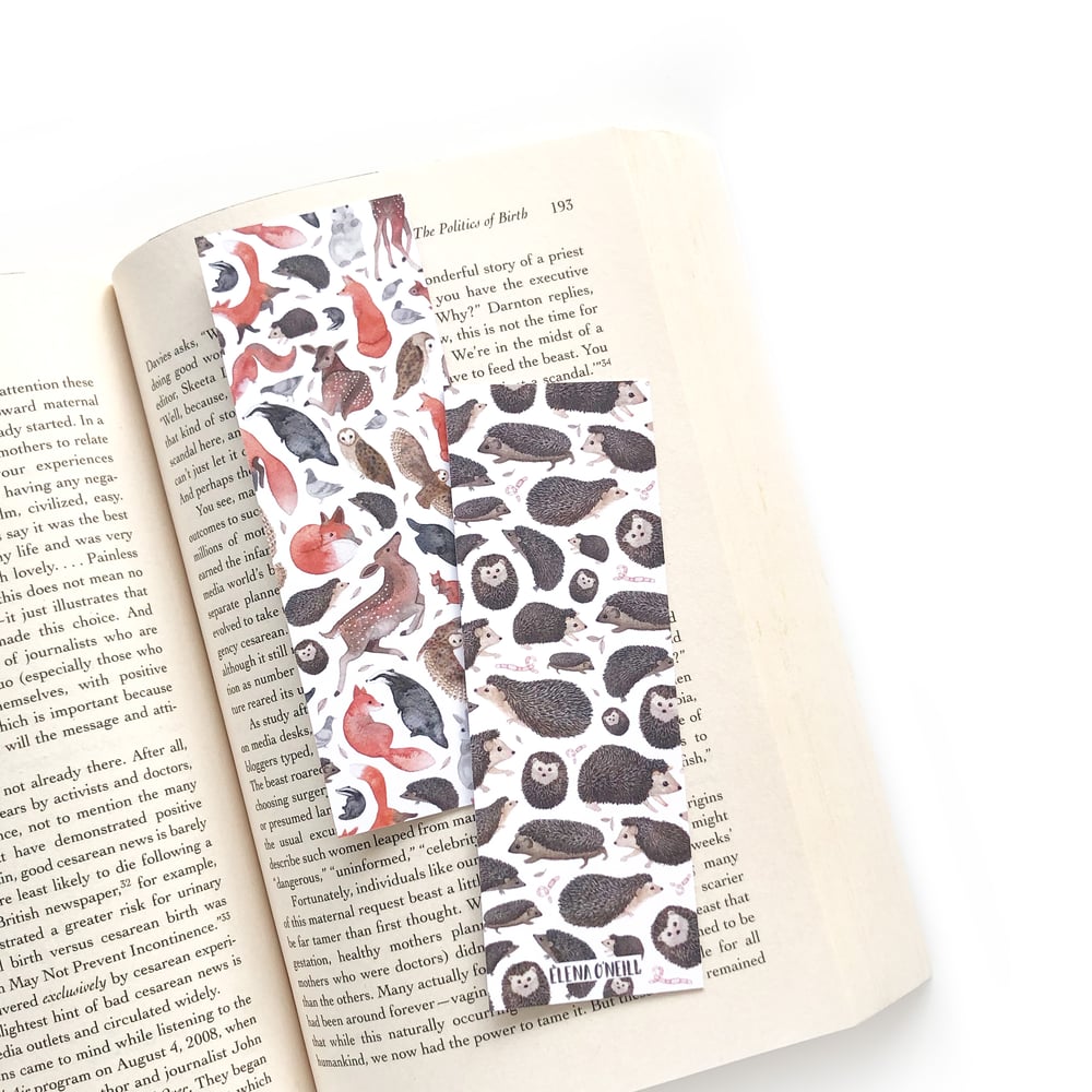 Reading Challenge Double sided Bookmark | Elena O'Neill Illustration