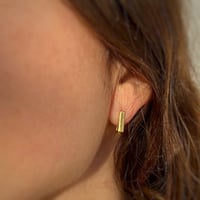 Image 2 of Gold Square Earrings