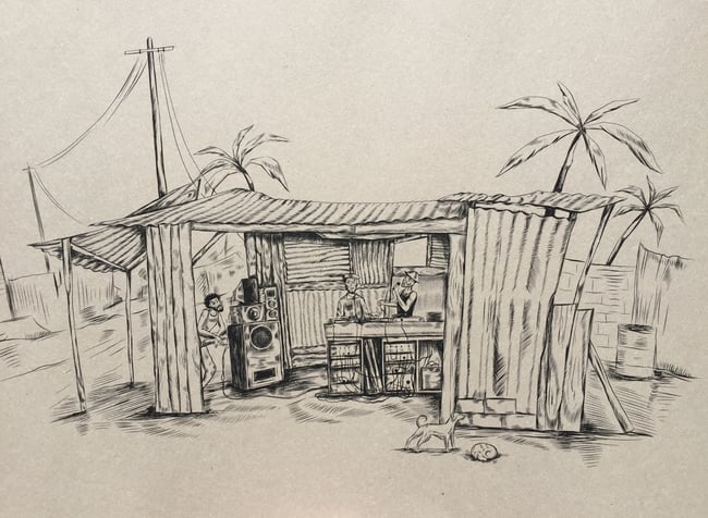 Shanty town scene 01