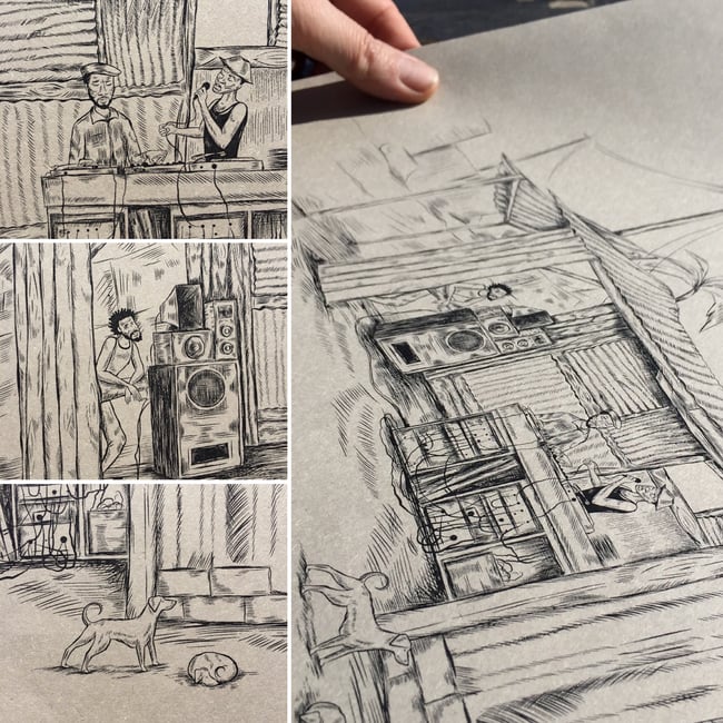 Shanty town scene 01