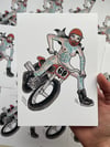 Flat Track Babe Print