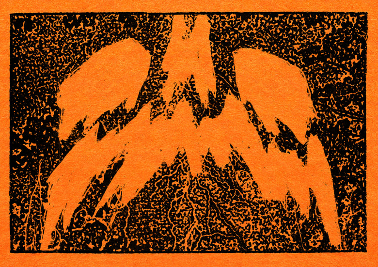 Image of Jack-o'-lantern — Risograph Print (Tangerine)