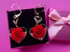 New! Heart flower earrings 