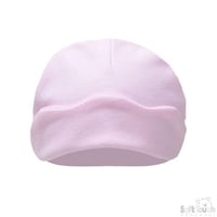 INFANTS PLAIN HAT W/STAR TURNOVER -  Pink 