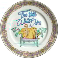 Image 1 of The Thin White Duke - Vintage Spanish Porcelain Plate - #0736