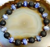 Sodalite Lava Stretch Bracelet
