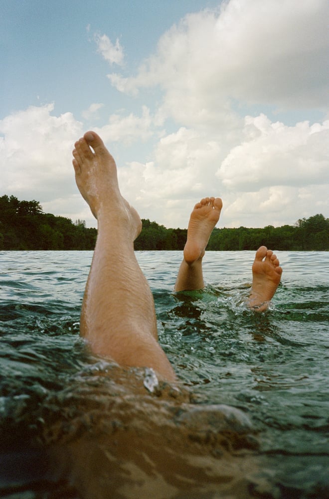 Image of 'LEGS IN LAKE' 24x36 POSTER