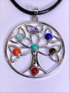 7 Stone Chakra Pendant / Necklace -  Style 1 