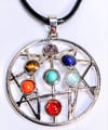 7 Stone Chakra Pendant / Necklace -  Style 2