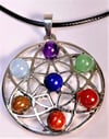 7 Stone Chakra Pendant / Necklace - Style 4