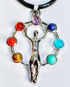 7 Stone Chakra Pendant / Necklace -  Style 3
