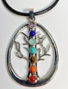 7 Stone Chakra Pendant / Necklace - Style 5