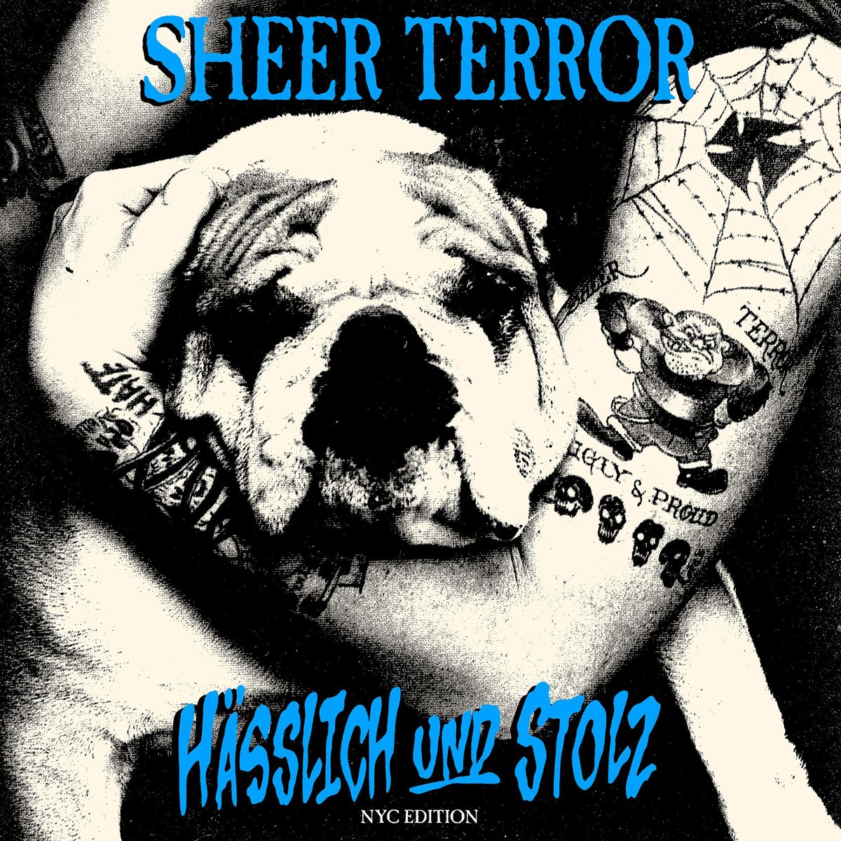 Sheer Terror-Hasslich und Stolz LP NYC Edition purple vinyl pre