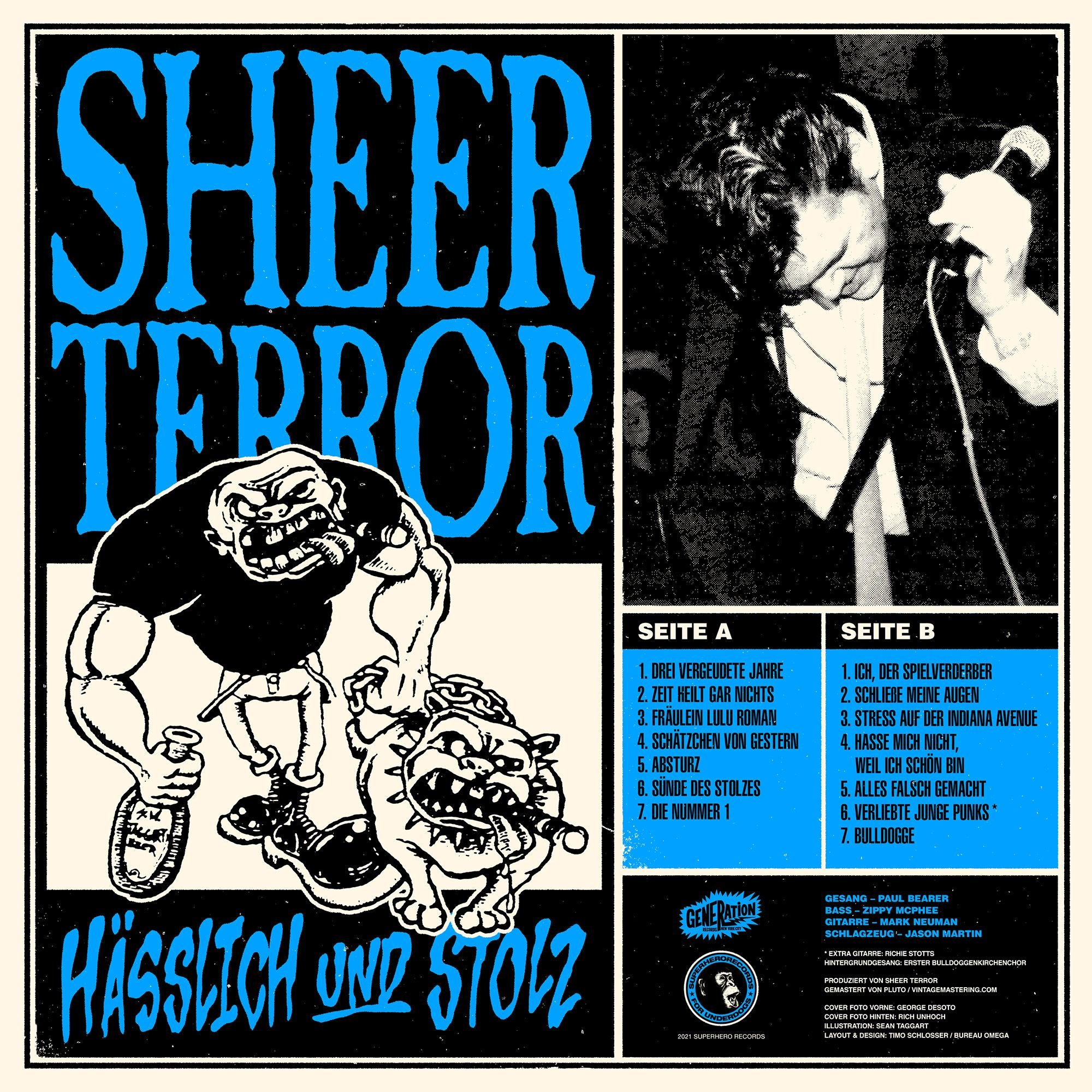 Sheer Terror-Hasslich und Stolz LP NYC Edition purple vinyl pre Sheer Terror-Hasslich und Stolz LP NYC Edition purple vinyl pre