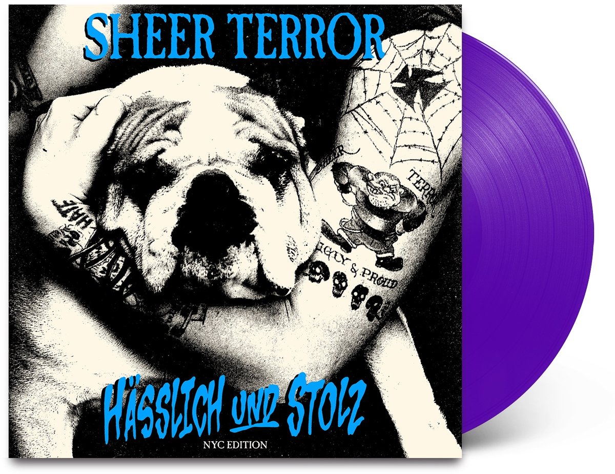 Sheer Terror-Hasslich und Stolz LP NYC Edition purple vinyl pre