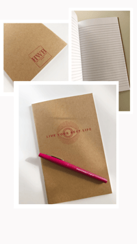 HWH Hand Stamped Journal