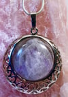 Circular Amethyst Pendant / Necklace