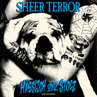 Image 2 of Sheer Terror-Hasslich und Stolz LP NYC Edition transparent blue vinyl 