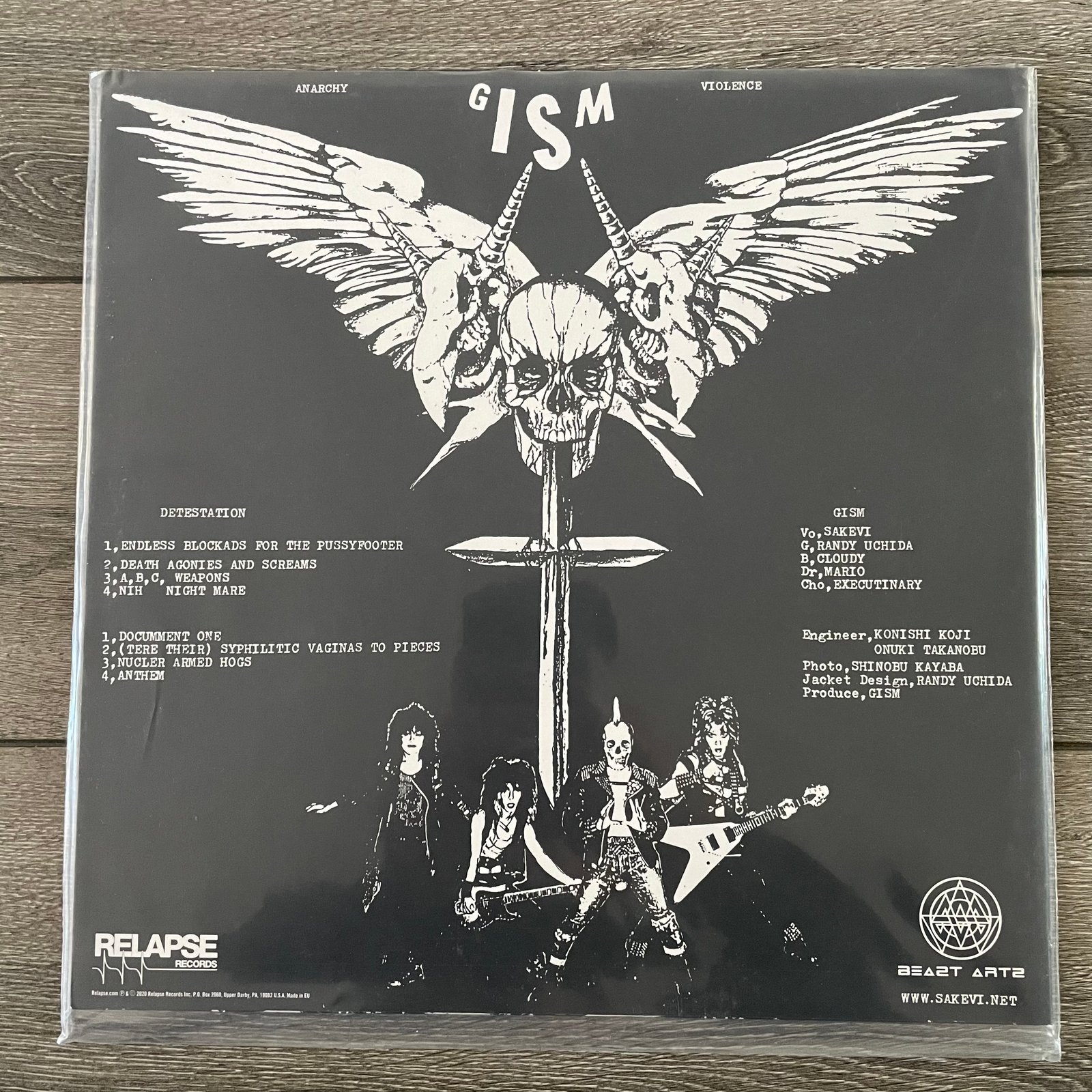 G.I.S.M. DETESTation LP レコード DOGMA盤 【公式通販】