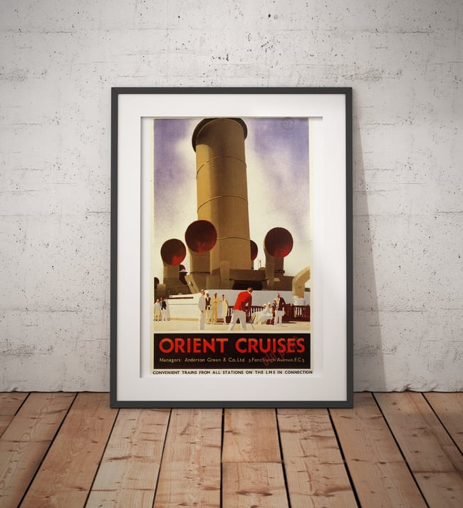 Orient Cruises | Andrew Johnson | 1933 | Vintage Travel Poster | Wall Art Print | Home Decor