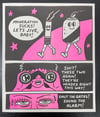 "Moderation" Risograph Print