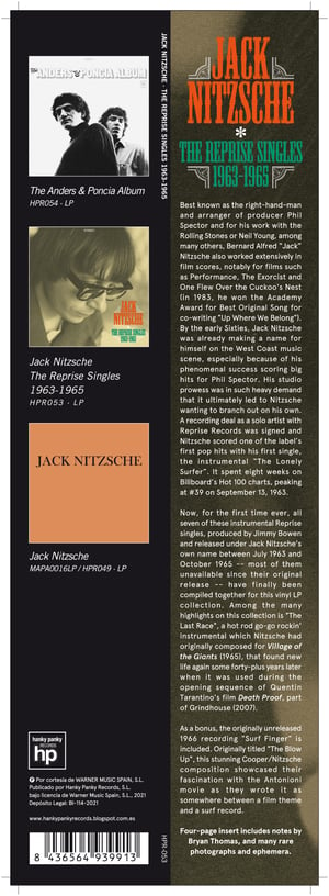 Image of Jack Nitzsche - The Reprise Singles 1963-1965 (LP)