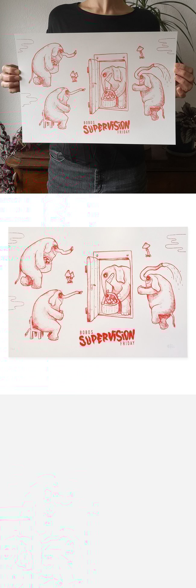 SUPERVISION FRIDAY - Riso Print