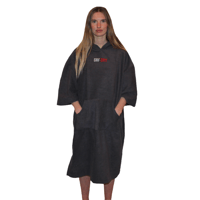 SRFDRY Towel Surf Dry Changing Robe | Large Surfing, Swim & Watersport Poncho Grey