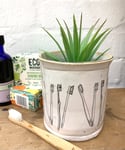 Toothbrush drainer / bathroom jar