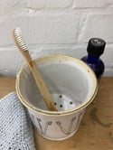 Toothbrush drainer / bathroom jar