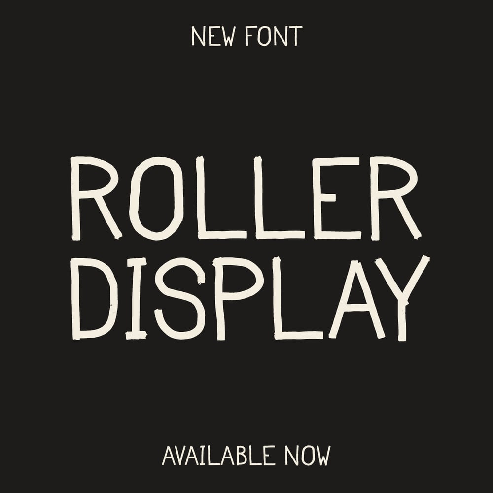 Image of Roller Display - Font