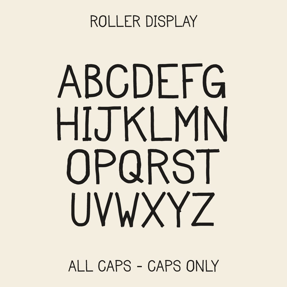 Image of Roller Display - Font