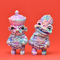 Image 1 of Micro Fu Manchu & Jiangshi (resin, hand painted)