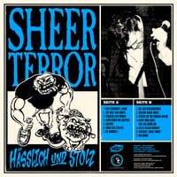 Image 2 of Sheer Terror-Hasslich und Stolz LP Bundle featuring all 3 exclusive colors pre-order