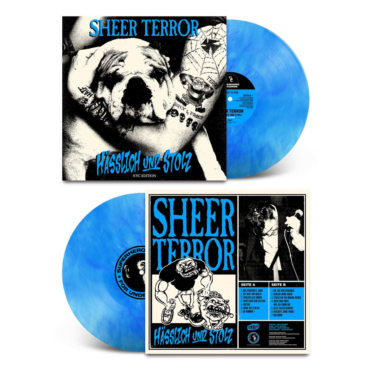 Sheer Terror-Hasslich und Stolz LP Bundle featuring all 3