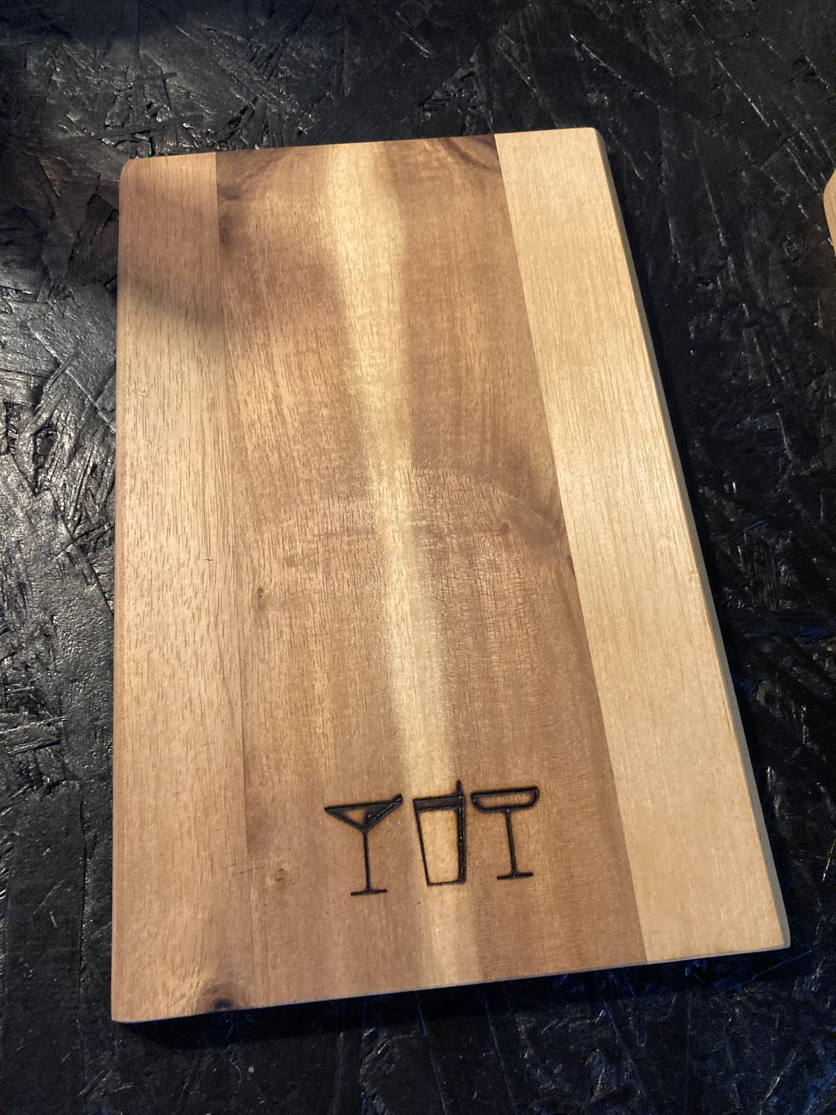 Image of Brotzeitbrett "Robinson Bar" burned Logo